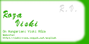 roza viski business card